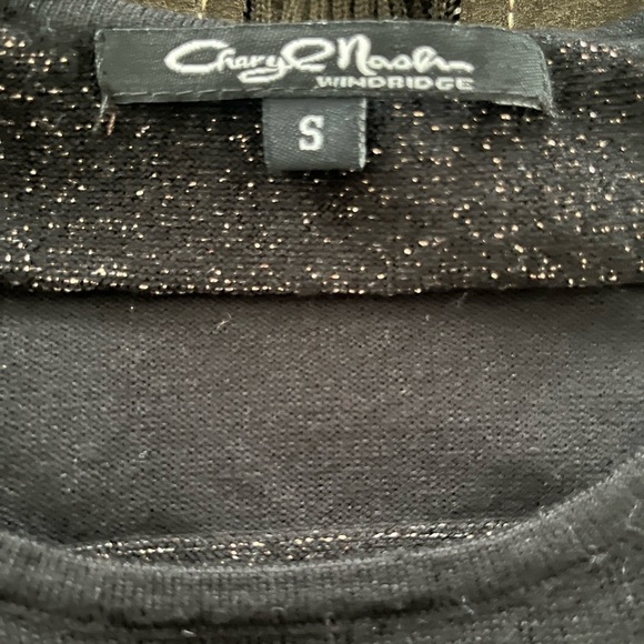 Windridge/Cheryl Nash Black and Gold Tanktop Size Small - Picture 4 of 5